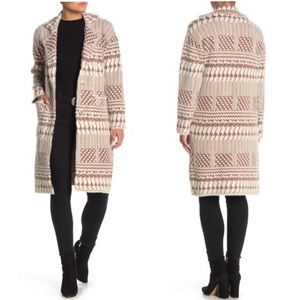 Love Token Zendaya Printed Sweater Coat